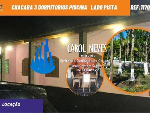 #11706 - Chácara para Locação em Itanhaém - SP - 1