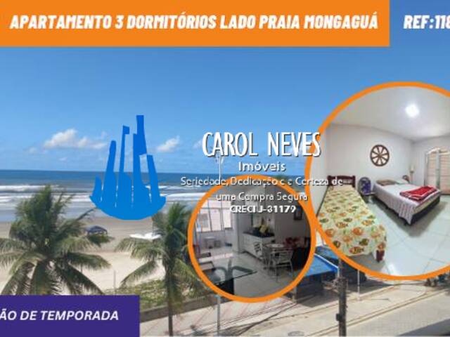 #11828 - Apartamento para Temporada em Mongaguá - SP - 1