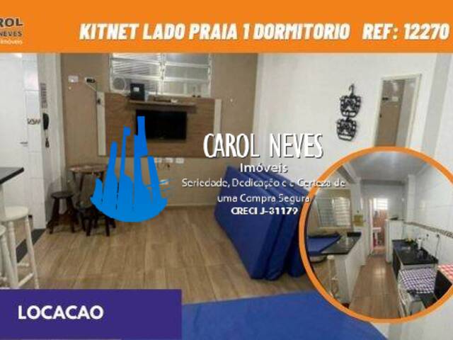 #12270 - Kitnet para Locação em Praia Grande - SP - 1