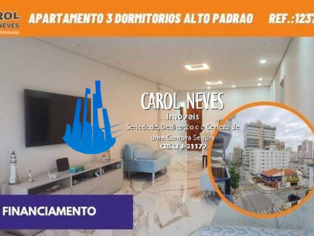 #12376 - Apartamento para Venda em Praia Grande - SP - 1