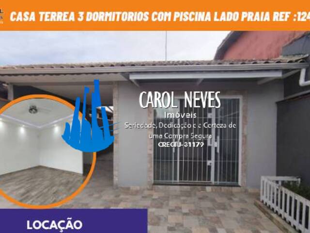 #12452 - Casa para Locação em Mongaguá - SP - 1