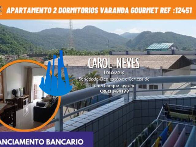 #12451 - Apartamento para Venda em Mongaguá - SP - 1