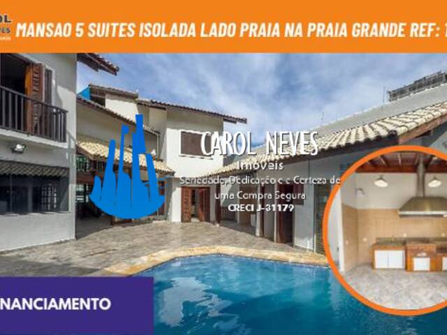 #12864 - Mansão para Venda em Praia Grande - SP - 1