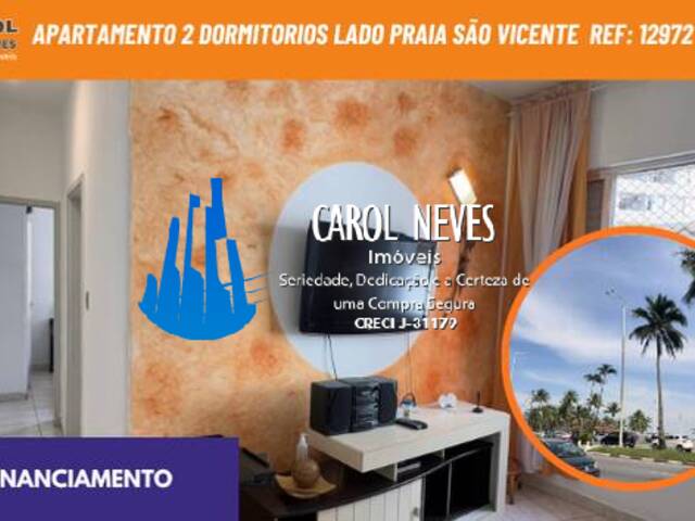 #12972 - Apartamento para Venda em São Vicente - SP - 1