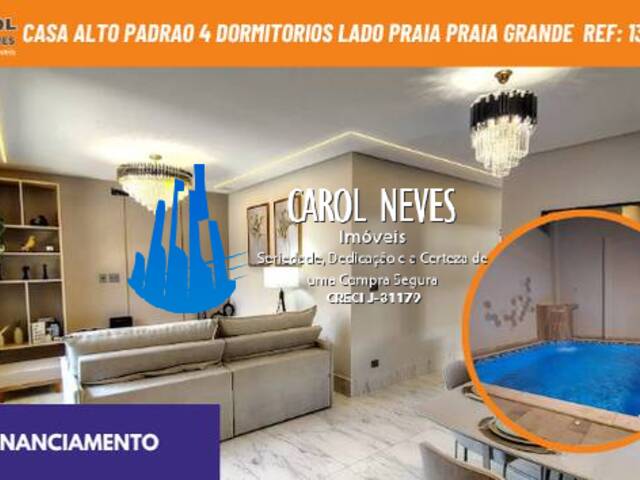 #13125 - Casa para Venda em Praia Grande - SP - 1