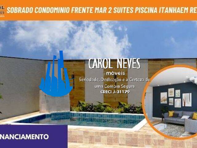 #13355 - Casa em Condomínio Fechado para Venda em Itanhaém - SP - 1