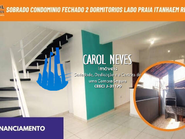 #13550 - Casa em Condomínio Fechado para Venda em Itanhaém - SP