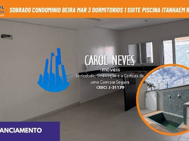#13553 - Casa em Condomínio Fechado para Venda em Itanhaém - SP