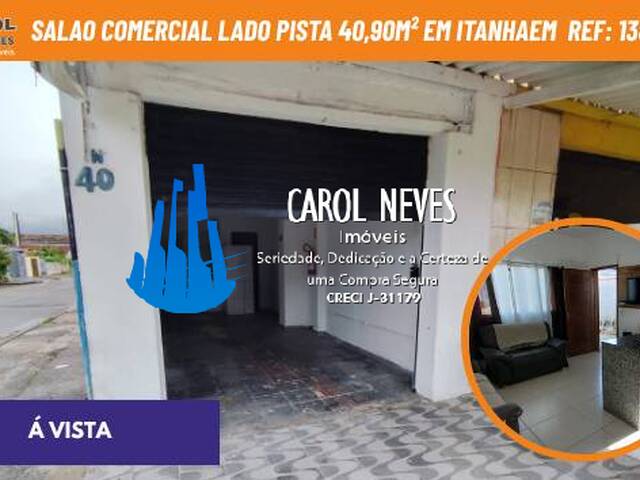 #13822 - Ponto Comercial para Venda em Itanhaém - SP - 1