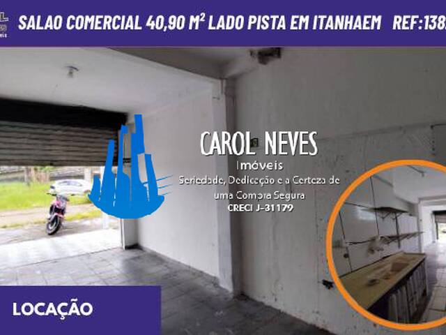 #13823 - Ponto Comercial para Locação em Itanhaém - SP - 1