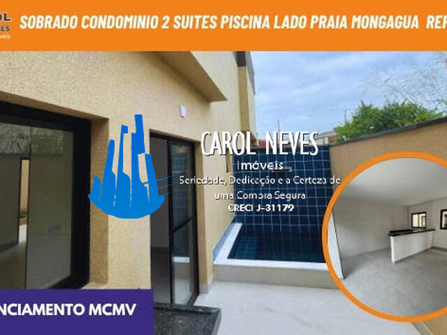#13848 - Casa em Condomínio Fechado para Venda em Mongaguá - SP - 1