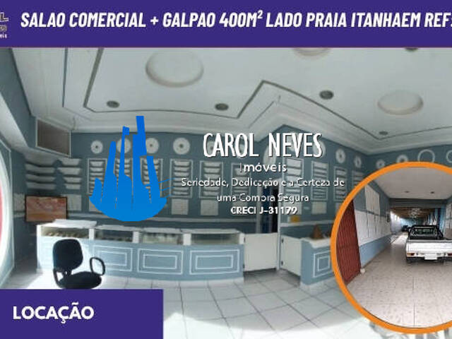 #13899 - Salão Comercial para Locação em Itanhaém - SP - 1