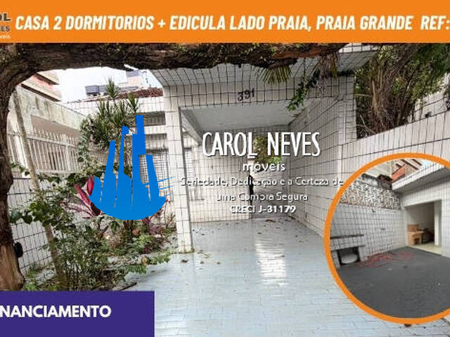 #13911 - Casa para Venda em Praia Grande - SP - 1