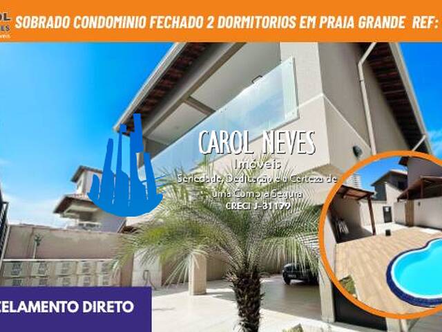 #13980 - Casa em Condomínio Fechado para Venda em Praia Grande - SP - 1