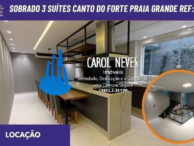 #14361 - Sobrado para Locação em Praia Grande - SP - 1