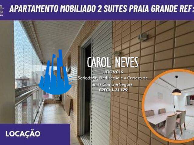 #14363 - Apartamento para Locação em Praia Grande - SP - 1