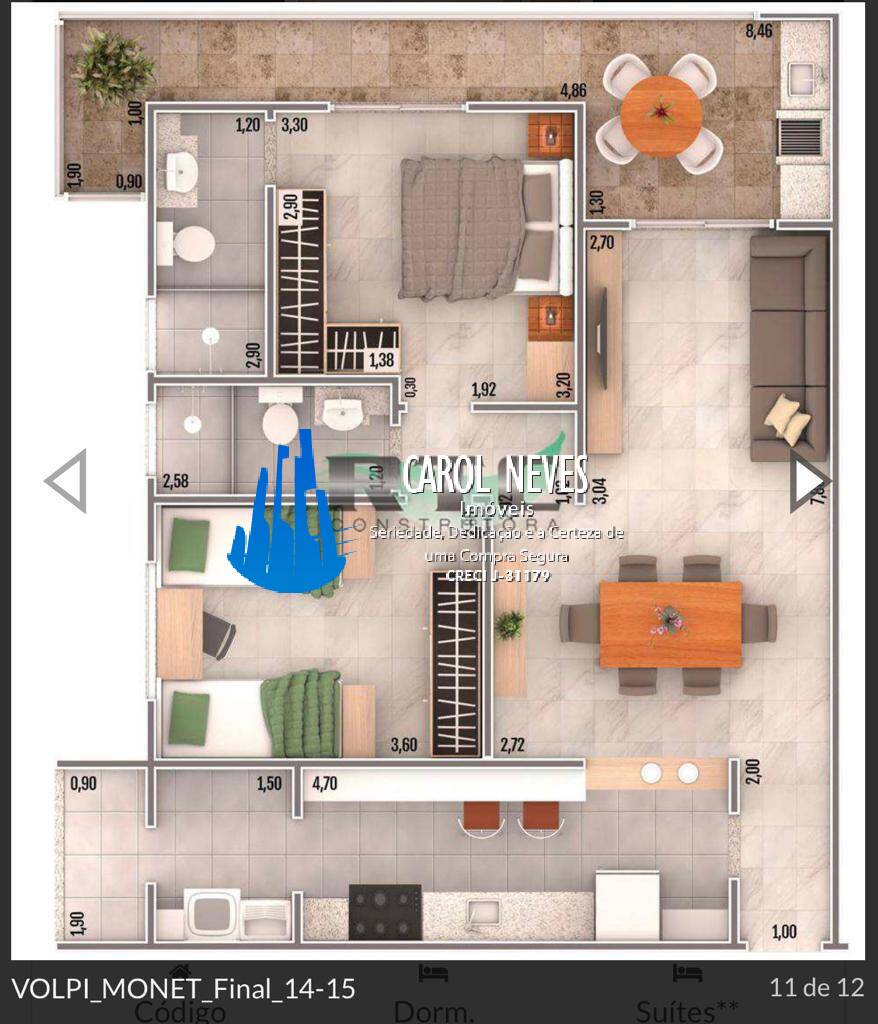 Apartamento, 2 quartos, 83 m² - Foto 6