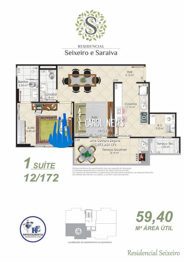 Apartamento, 1 quarto, 52 m² - Foto 3