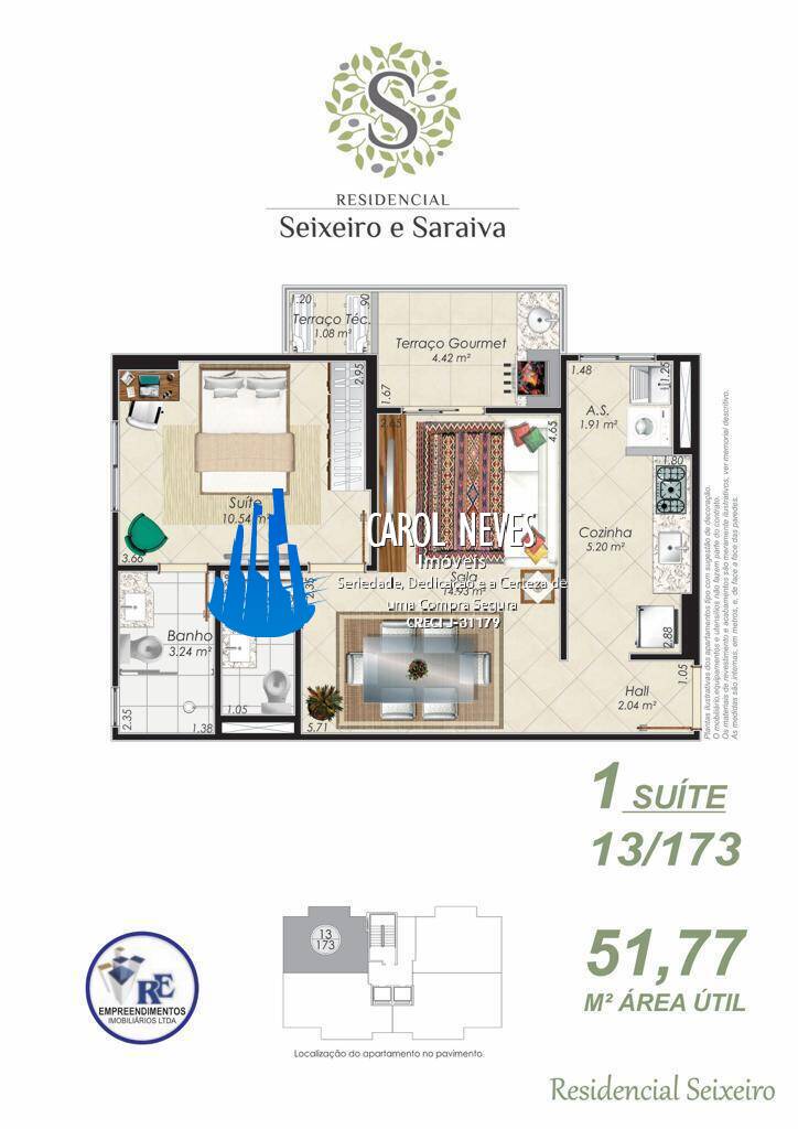 Apartamento, 1 quarto, 52 m² - Foto 7