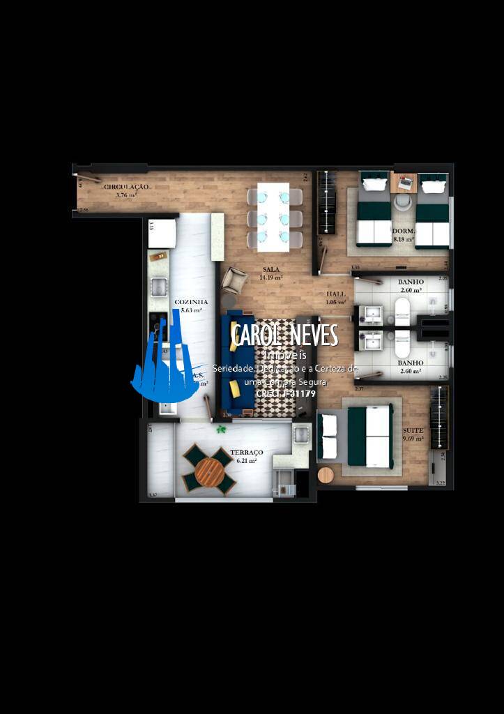 Apartamento, 2 quartos, 63 m² - Foto 42