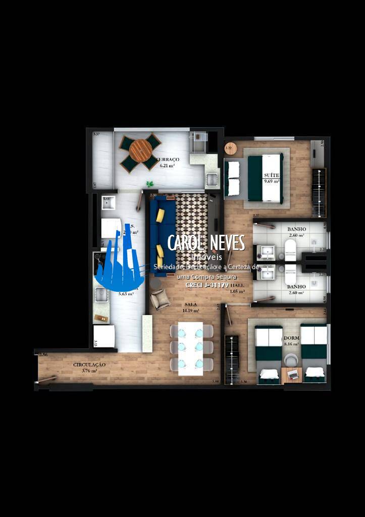Apartamento, 2 quartos, 63 m² - Foto 41